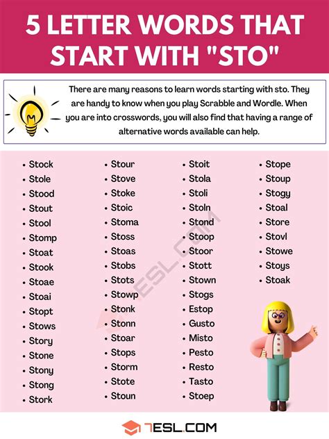 5 letter word starting sto|5